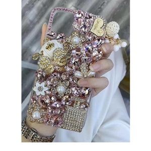 iPhone 11 Paris Case Covered in Rhinestones and Charms, Bling Bling Case